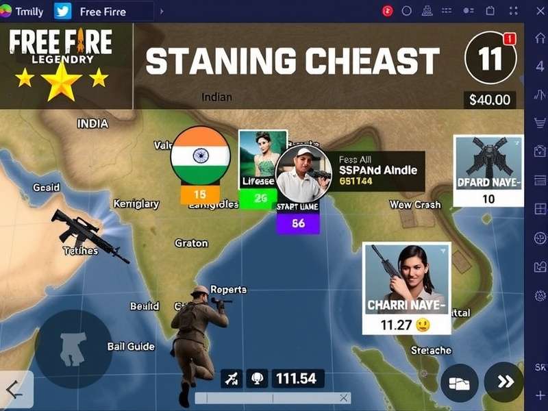 Free Fire Legendary strategy map positions